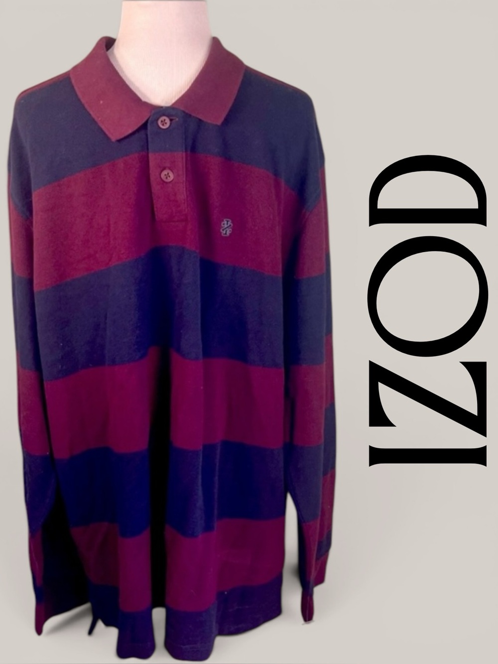 NWT XXL IZOD long sleeved polo shirt